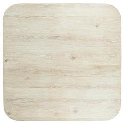 Velle Coastal Beach Cream Washed Oak Square Dining Table - 60"|