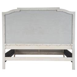 Chelle French Country Beige Panel Oak Wood Bed - Queen|