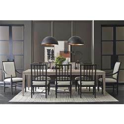 Chelle French Country Brown Oak Rectangular Extendable Dining Table - 84-120"|