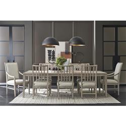 Chelle French Country Brown Oak Rectangular Extendable Dining Table - 84-120"|