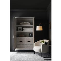 Chelle French Country Brown Oak Wardrobe|