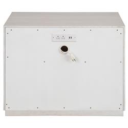 Hubbard Modern Classic White Oak Wood Nightstand|