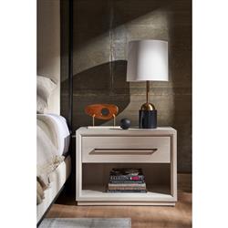 Hubbard Modern Classic White Oak Wood Nightstand|