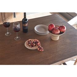Adam Rustic Lodge Brown Oak Rectangular Dining Table - 108"|