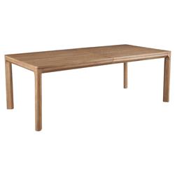Carl Rustic Lodge Brown Oak Extendable Dining Table - 86-104"|