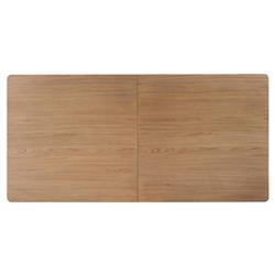 Carl Rustic Lodge Brown Oak Extendable Dining Table - 86-104"|