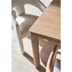 Carl Rustic Lodge Brown Oak Extendable Dining Table - 86-104"|