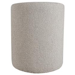 Harper Modern Classic Beige Boucle Barrel Dining Arm Chair|