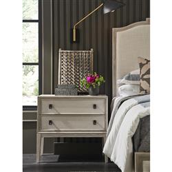 Iris Modern Classic Brown Oak Nightstand|