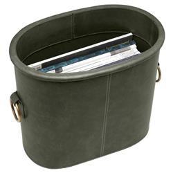 Pigeon and Poodle Ogden Modern Forest Leather Magazine Holder|