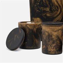 Pigeon and Poodle Duluth Global Swirled Black Resin Canister - Small|