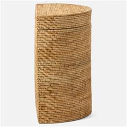 Pigeon and Poodle Belek Coastal Beach Natural Woven Rattan Hamper|