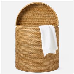 Pigeon and Poodle Belek Coastal Beach Natural Woven Rattan Hamper|