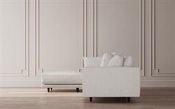 Toulouse Heathered Ivory Performance Modular 4-Piece Chaise Sectional - Left Chaise - 129&quot;|