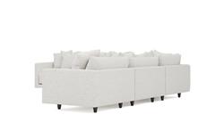 Toulouse Heathered Ivory Performance Modular 5-Piece Corner Sectional - 129&quot;|