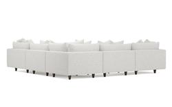 Toulouse Heathered Ivory Performance Modular 5-Piece Corner Sectional - 129&quot;|
