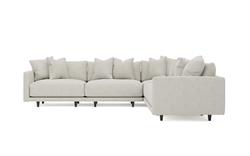 Toulouse Porcelain Performance Modular 5-Piece Corner Sectional - 129&quot;|