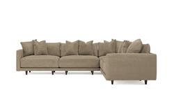 Toulouse Wheat Modular 5-Piece Corner Sectional - 129&quot;|