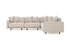 Toulouse Straw Performance Modular 5-Piece Corner Sectional - 129&quot;|
