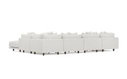 Toulouse Heathered Ivory Performance Modular 8-Piece U-Shaped Sectional - 166&quot;|