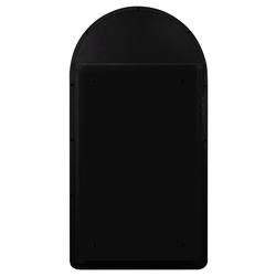 Alaina Modern Classic Black Arched Medicine Cabinet Mirror|