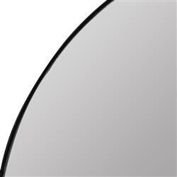 Alaina Modern Classic Black Arched Medicine Cabinet Mirror|