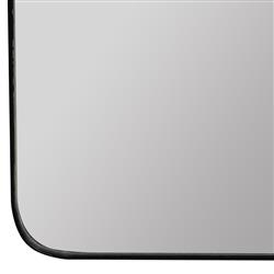 Alaina Modern Classic Black Arched Medicine Cabinet Mirror|