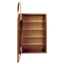 Alaina Modern Classic Gold Arched Medicine Cabinet Mirror|