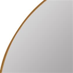 Alaina Modern Classic Gold Arched Medicine Cabinet Mirror|