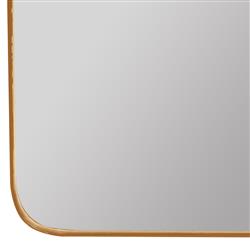 Alaina Modern Classic Gold Arched Medicine Cabinet Mirror|