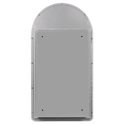 Alaina Modern Classic Silver Arched Medicine Cabinet Mirror|