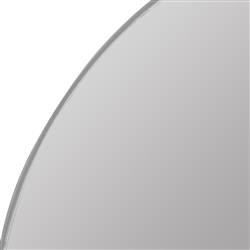 Alaina Modern Classic Silver Arched Medicine Cabinet Mirror|