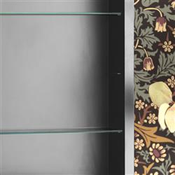 Alaina Modern Classic Silver Arched Medicine Cabinet Mirror|