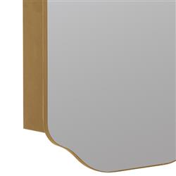 Amy Hollywood Regency Gold Medicine Cabinet Mirror|