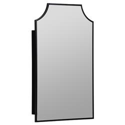 Serene Hollywood Regency Black Medicine Cabinet Mirror|