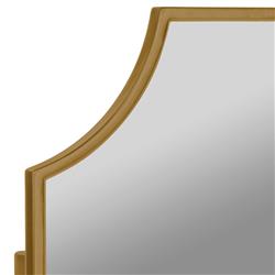 Serene Hollywood Regency Gold Medicine Cabinet Mirror|