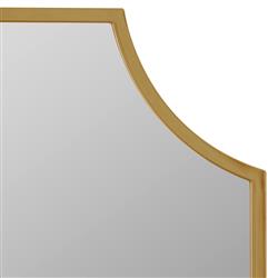 Serene Hollywood Regency Gold Medicine Cabinet Mirror|