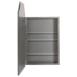 Serene Hollywood Regency Silver Medicine Cabinet Mirror|