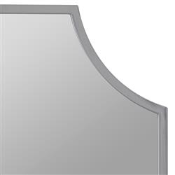 Serene Hollywood Regency Silver Medicine Cabinet Mirror|