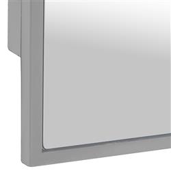 Serene Hollywood Regency Silver Medicine Cabinet Mirror|