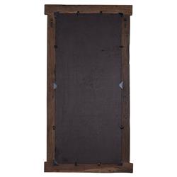 Nova Rustic Lodge Brown Mango Wood Rectangular Floor Mirror|