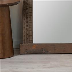 Nova Rustic Lodge Brown Mango Wood Rectangular Floor Mirror|
