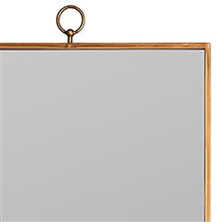 Eloise Hollywood Regency Antique Gold Rectangular Floor Mirror|