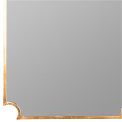 Teagan Hollywood Regency Gold Leaf Arched Wall Mirror|