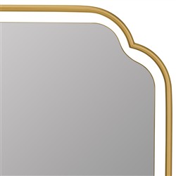 Amy Hollywood Regency Gold Mantle Wall Mirror|