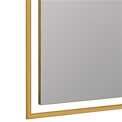 Amy Hollywood Regency Gold Mantle Wall Mirror|