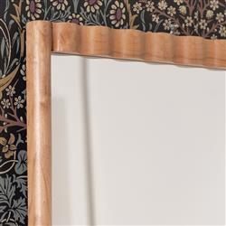 Milani Coastal Beach Natural Wood Full Length Floor Mirror|