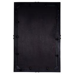 Julia Rustic Lodge Walnut Wood Rectangular Wall Mirror|