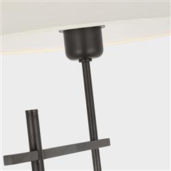 Visual Comfort Hackney Modern Bronze Cordless Bridge Arm Floor Lamp|