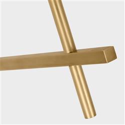 Visual Comfort Hackney Modern Antique Brass Cordless Bridge Arm Floor Lamp|